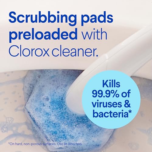 Clorox ToiletWand Toilet Bowl Cleaner- Toilet Brush, Storage Caddy and 16 Disinfecting Refill Heads - size: 16 Count (Pack of 1)