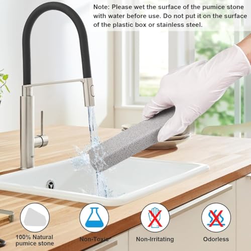 10pcs Pumice Stone Toilet Bowl Cleaner for Cleaning Pumice Scouring Pad Bulk Cleaning Stones for Toilet Bowl Stove Pool Tile Bath Household Kitchen Grill Oven Stain Removal
