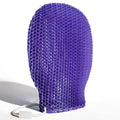 Bath Mitt - Exfoliating Glove, Honeycomb Body Scrubber,Massage Body Scrub Gloves for Home Spa,Mitt Sponges for Cleaning Body,Deep and Gentle,Fast foaming (Purple(Softer,Small Size)) - style: PURPLE