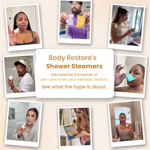 Body Restore Shower Steamers Aromatherapy 15 Pack – Fathers Day Gift for Dad, Birthday Gifts for Women & Men, Spa Stress Relief & Relaxation Self Care Gifts – Premium Citrus Essential Oil Tablets - color: Citrus 15 Pack