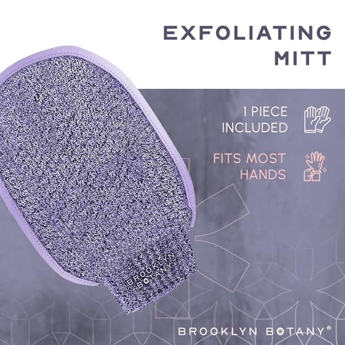 Brooklyn Botany Exfoliating Mitt for Bath and Shower – Heavy Duty Exfoliating Body Scrubber for Massage and Dead Skin Remover for Body – 1 Mitt - style: 1 Mitt