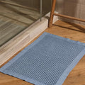 ONSEN Supima Cotton Waffle Bath Mat – Bathroom Rug, Washable Rug, Bathroom Floor Mat – Ultra-Absorbent, Quick-Dry, Soft & Durable Luxury Cotton - Denim, 20x30 in - color: Denim