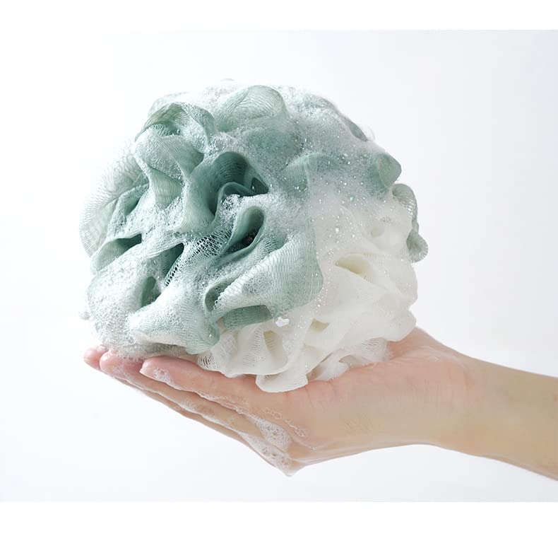 SEVENHEAD Bath Sponge Shower Loofahs, 4 Color, 50g/Piece, Mesh Pouf Bath Scrunchies Body Wash Puff(Set of 4) - style: Multicolor