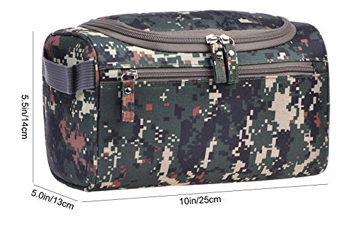 Vercord Mens Toiletry Bag Wash Travel Small Shaving Dop Kit Shower Bathroom Ditty Hygiene Bag Camo Mosaic - color: Camo Mosaic