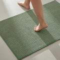 TYUU Bathroom Rugs Non Slip Washable, Super Absorbent Thin Bath Mat Quick Dry Low Pile Bathroom Rug, Sage Green 24"x36" - color: Sage Green, size: 2' X 3' (Rectangular)