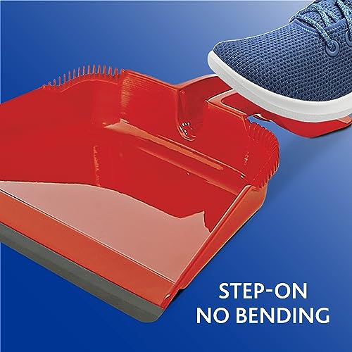 O-Cedar One Sweep Broom & Step-On Dustpan Set | Patented Wave Bristles Remove Over 99% of Dirt in One Pass | Lightweight & Quiet for Pet-Friendly Cleaning - size: PowerCorner One Sweep Broom