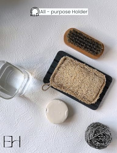 Diatomite Stone Soap Dish, Quick Drying Tray Soap Holder 2PCS | Fast drying bar soap holder and water absorbing stone tray for sink, bathroom shower, kitchen, and soap dispenser. - color: Gray 2