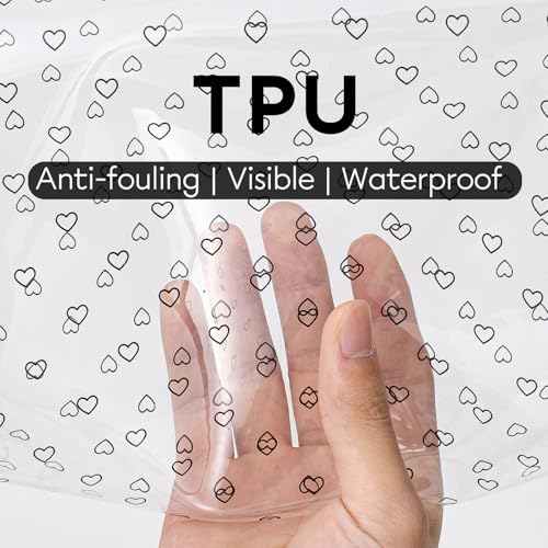 GIVLEFLY Clear TPU Toiletry Bag Set for Women & Men, 3PCS Waterproof Makeup & Skincare Organizer with Zipper, Soft Transparent Travel Cosmetic Pouch with Handle & Hanging Loop,B - size: Model B Hollow Pattern