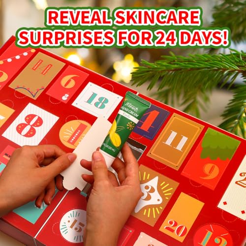 Advent Calendar 2025 Gift Set for Women, 24pcs Holiday Gifts with Body Lotion, Hand Cream, Shower Gel, Bath Bomb, Spa Gifts Basket, New Year Gifts for Women - color: Navy Blue