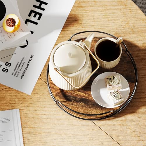 LAMU Lazy Susan Organizer, 12'' Lazy Susan Turntable for Cabinet, Table Top, Kitchen, Countertop, Bathroom, Pantry, Spice Organization, Wooden,1 Pack - size: 12in 1 Pack