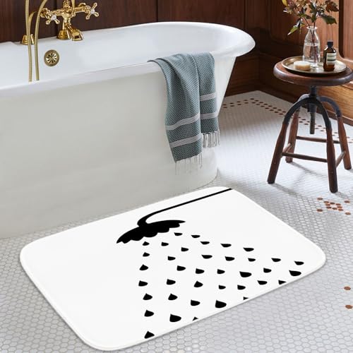 Sea Turtles Nautical Blue Ocean Beach Animals Bath Rugs Non Slip Shower Mat Bathroom Decor Door Rug (16x24 inches, Water Rain) - color: Multi Color 11, size: 2' x 1'4" (Rectangular)