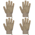 Exfoliating Bath Gloves 2 Pairs - Heavy Texture Body Scrub Gloves for Shower, Spa, Massage and Body Scrubs, Dead Skin Remover, Washing Gloves with Hanging Loop(Coffee) - color: Coffee