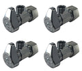 (4-Pack) BrassCraft G2CR19L1X 1/2-in Nominal Comp x 3/8-in OD Outlet Chrome Plated Brass 1/4-Turn Angle Stop Valve Less Outlet Sleeve/Nut (4-Pack)