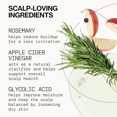 Pacifica Scalp Detox Set – Rosemary Apple Cider Vinegar Scalp Exfoliating Tonic with Scalp Massager Brush, Deep Cleansing & Clarifying Treatment for Buildup, Dry Flaky Scalp, Vegan - style: Tonic & Brush