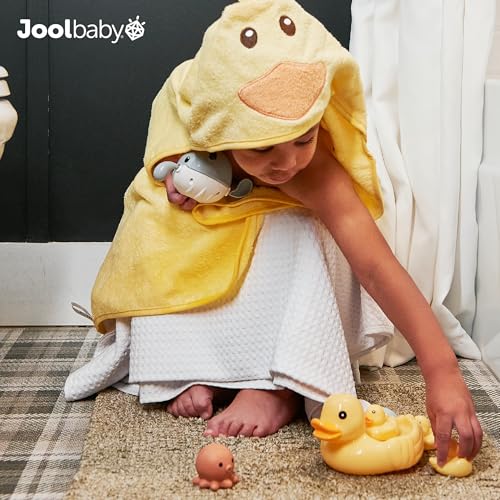 Jool Baby 12-Piece Bath Toy Gift Set with Bath Toy Storage Organizer | Makes a Great Baby Shower Gift – Gift-Ready Packaging – Includes Mesh Storage Bag for Air Drying & Keeping Toys Organized