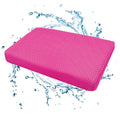 AEROiVi Shower Seat Cushion for Shower Chairs, Transfer Benches in Bathtub, Cushion for Sauna, 3D Mesh Pad with Hook, Slip-Resistant, Design for Elderly, Senior, Handicap Disabled - size: Pink