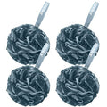 AmazerBath Bath Shower Loofah Sponge 60g/PCS Bath Sponges for Men Exfoliating- Set of 4 Indigo - style: Indigo