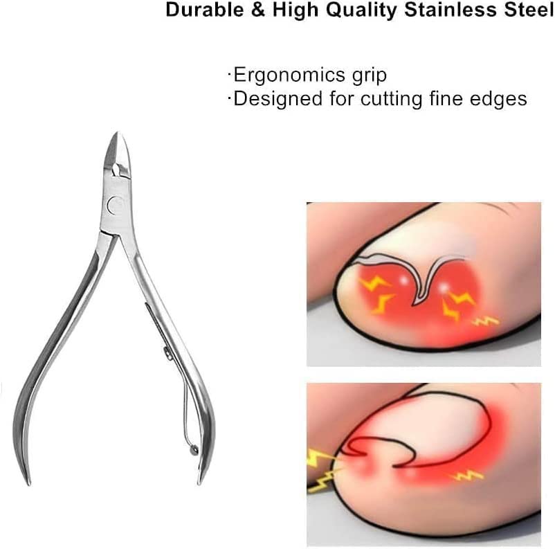 Pedicure Kit, 36 in 1 Foot Care Tools Stainless Steel Foot Rasp Dead Skin Remover for Home & Travel… - style: Black&Silver