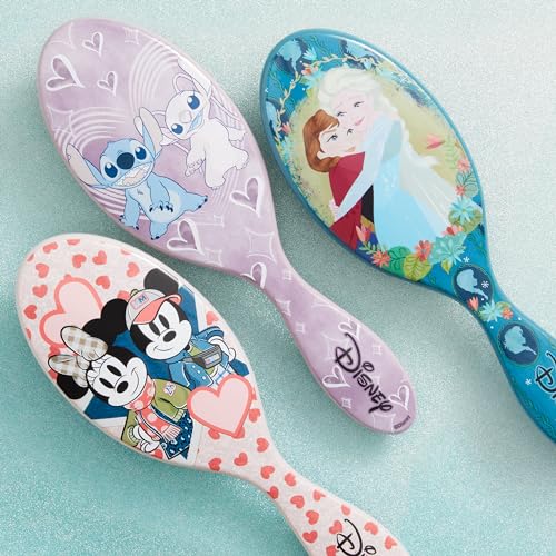 Wet Brush Original Detangler Hair Brush, Mickey & Minnie (Disney Love), Ultra-Soft IntelliFlex Bristles, Detangling Bristles Glide Through Tangles (Wet Dry & Damaged Hair), Women & Men - color: Mickey & Minnie