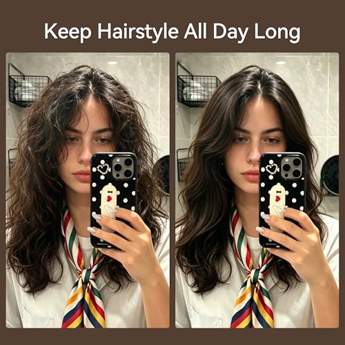 Wide Tooth Comb for Curly Hair with Coffee Ground,Anti-Static Shower Combs for Detangling and Curls Styling, Moisture Resistant Brush for Women, Reduces Breakage & Balances Scalp Oils for Wet/Dry Hair