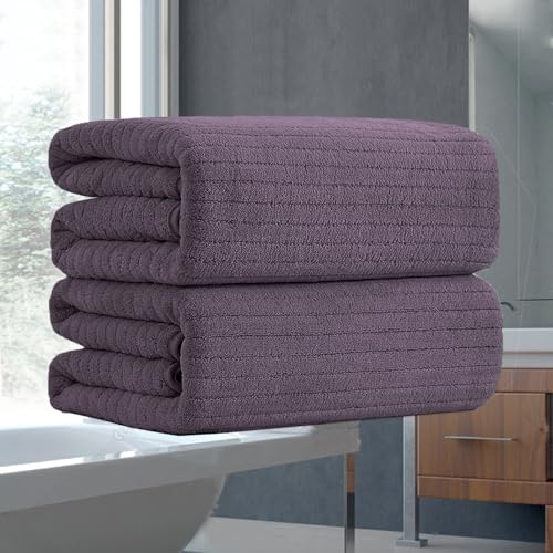 Hailea Hand Towels Set 16x31 Inches,Soft Microfibers Bathroom Towel Set 2 Pack,Highly Absorbent Quick Dry Luxury Towel Hotel Spa Gym Hand Towel Collection for Bathroom,Dark Purple - color: Purple, size: 2-Piece Hand Towel