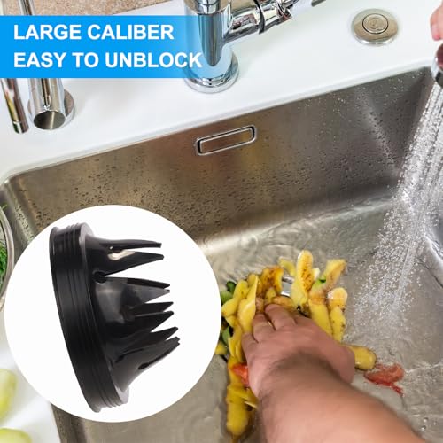 3 3/8" Inch Sink Splash Guard - Rubber Garbage Guard and Disposal Stopper for Whirlaway, Waste King, and GE Models (Black 3 3/8 in) - color: Black 3 3/8 In-2pcs