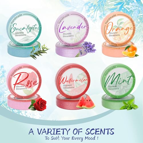 Shower Steamers Aromatherapy 8 Pack - Gifts for Women, Shower Bombs with Essential Oils, Self Care and Stress Relief Stocking Stuffers, Relaxation Birthday Gifts for Women and Men - style: Tranquil Floral Style