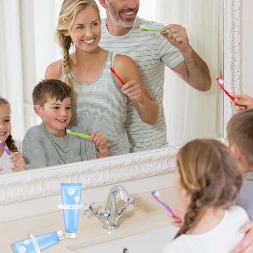 5PCS Toothpaste Squeezer, Plastic Toothpaste Tube Clip Dispenser for Bathroom Cream Cosmetics Paint(White)