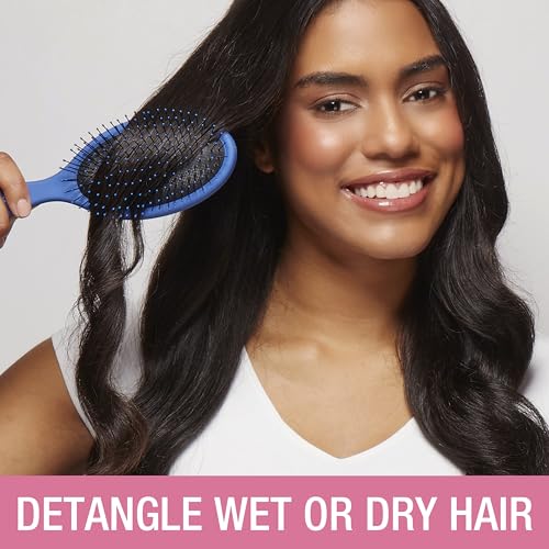 Conair Detangling Hair Brush | Assorted Colors | 3pk, Pack of 8 - color: Blue,Pink,Grey, size: 3 Count (Pack of 8)