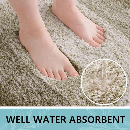 Arotive Microfiber Bathroom Rugs Sets 4 Piece, Extra Soft Absorbent Bath Mats, Machine Wash Dry U-Shaped Contour Rug and Toilet Lid Cover for Bath Tub, Toilet and Shower, Coffee - color: Coffee, size: 30" X 20" + 24" X 16" + 24" X 20" + 17.5" X 15"