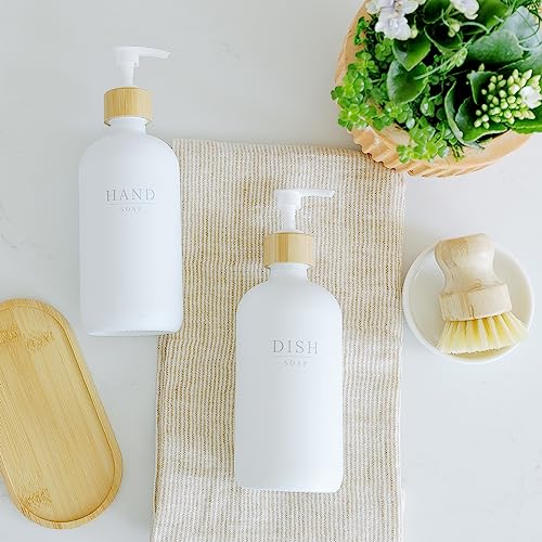 Kitchen Soap Dispenser Set White