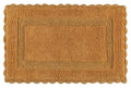 Savi Home Cotton Crochet Bathmat with Antiskid 17x24 Mustard, 100% Pure Cotton, Super Soft Bath Rug, Plush & Absorbent, Hand Tufted Heavy Weight Construction, Full Reversible Step Out Rugs - color: Mustard, size: 1'5" x 2' (Rectangular)