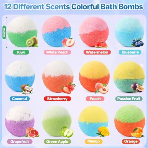 Bath Bombs for Kids with Surprise Inside, 24 Pack Kids Bath Bombs with Toys Inside Gift Set, Kid Bubble Bath Fizzy for Girls Boys with Bath Toys - color: Blue Edition
