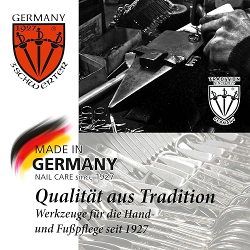 3 Swords Germany - brand quality 8 piece manicure pedicure grooming kit set synthetic leather case black - Made in Germany - color: BLACK