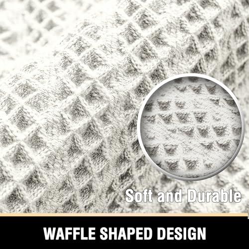 H.VERSAILTEX Waffle Bath Mat Super Absorbent Boho Bath Mat Non Slip Bath Rugs for Bathroom Floor Machine Washable Dry Fast Bathroom Rugs with Tassels (20 x 32 Plus 17 x 24 Inches, Ivory White) - color: Ivory White, size: 20" x 32" Plus 17" x 24"