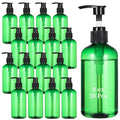 30 Pcs Empty Plastic Lotion Bottles with Pump, 8 oz/250 ml | Refillable Design, Smooth Pump Dispenser, Portable Use, For Shampoo, Conditioner, Cream, Lotion And Liquid Soap - color: Green