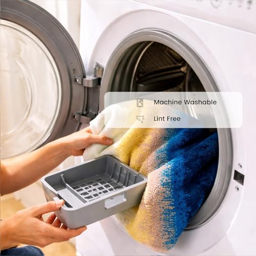8-Piece Cotton Bath Towel Set for Bathroom, Hanging Loops, Coastal Ombre | Complete starter set for daily showers, sink-side use, small bathrooms, and guest baths, OEKO-TEX certified, easy care - color: C02: Colorful - Beach