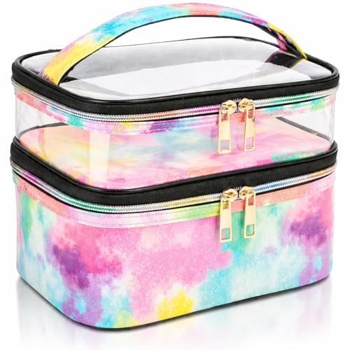 Cosmetic Bag Makeup Bag Travel Cosmetic Bags for Women Makeup bags Cases Portable Waterproof Foldable (Tie-Dye) - color: 10-Multicolor