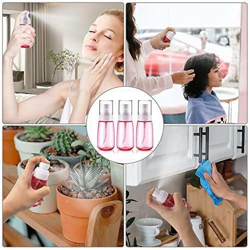 Cosywell Travel Size Spray Bottle TSA Approved 2oz 60ml 3 Pack Leak Proof Fine Mist Spray Bottles Empty Plastic Refillable Mist Sprayer for Perfume Essential Oils Toners Rose Water Cosmetics (3Pink) - color: 3 Pink, size: 2 oz