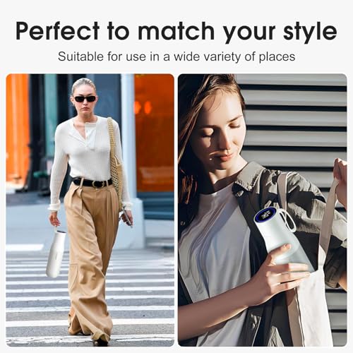 VSITOO S1 Pro 15oz Insulated Stainless Steel Self-Cleaning Water Bottle | Mini 15oz Insulated Bottle With Auto Self-Cleaning, App or Touchscreen Control, Temp Display, 30-Day Battery & 24H Cold - color: White, size: 15 Ounces