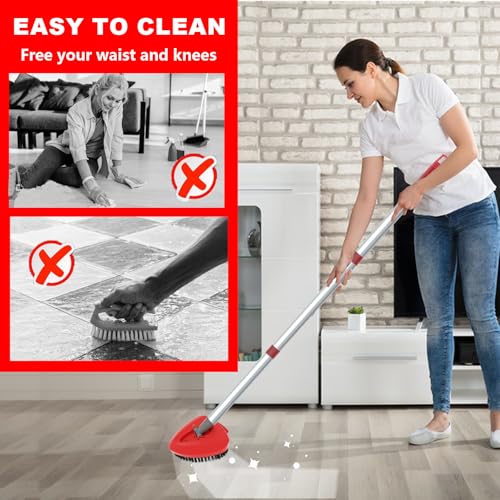Upgrade Scrub Brush Replacement Head Compatible with O Cedar EasyWring 1 Tank Spin Mop, Mop Replace Head Brush,Scrubber Floor Cleaning Brush,More Layers of Bristles for Bathroom, Deck, Tile, Kitchen - color: Big 1 Pack