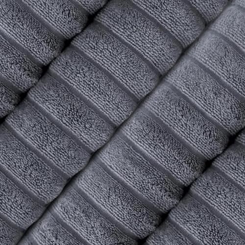 Classic Turkish Towels CTT Premium 4 Pack Bath Towels Set, Made with 100% Turkish Cotton, Spa & Hotel, Quick Drying Towels, Absorbent & Comfy | 27"x54" (Grey) - color: Grey, size: 4-Piece Bath Towel Set