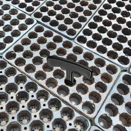 Lasnten 2 Pack Remover for Drain Covers Drain T Puller Shower Drain Removal Tool Drain Gunk Remover Tool Pipe Puller Black Drain Key for Easy Shower Drain Cleaning Bathroom Sink