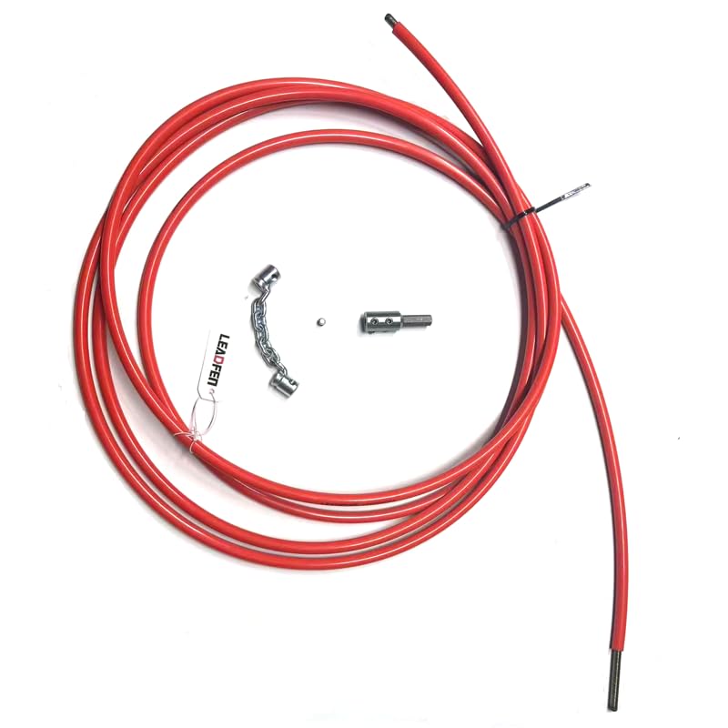 6mm flexible shaft cable 5m full set cleaning chain tools DN32-40 pipe clog remover Drain cleaning