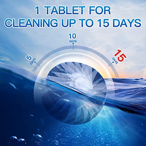 Vacplus Toilet Bowl Cleaners - 20 Pack Long-Lasting Toilet Cleaner Tablets, Prevent Stains & Deodorize, Blue - color: Blue, size: 1 Count (Pack of 20)