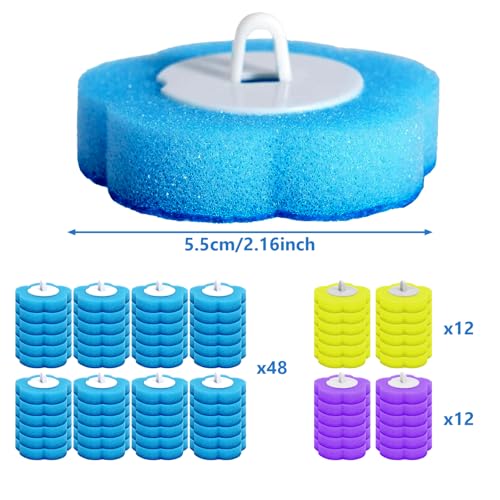 Toilet Wand Refills, 72 Count Disposable Toilet Brush Refills, Toilet Bowl Wand Refills, Scrubber Refill Pads Compatible with luluaday Wand Refill System for Sink Bathtub Wash Basin - size: 72 refills