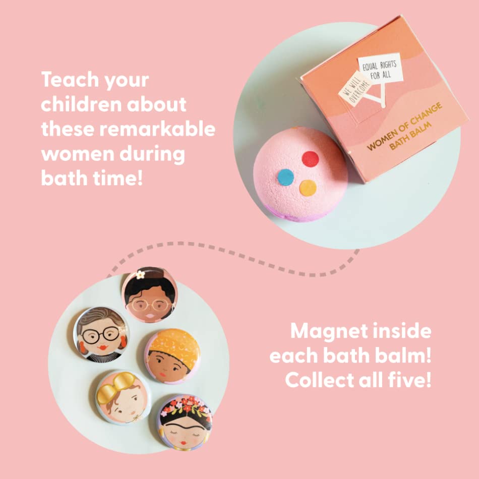 Musee Women of Change Bath Bomb Gift Set - 5 Organic, Paraben & Sulfate Free Bath Bombs for Mothers Day, Teens & Sensitive Skin - style: Women of Change