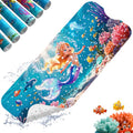 XIYUNTE Baby Bath Mat for Tub Non Slip Kids, BPA Free Extra Long Bathtub Mat 40x16 with Drain Holes and 200 Suction Cups, Non Toxic Machine Washable Toddler Bath Mat, Eco-Friendly Certified - color: Blonde Girl