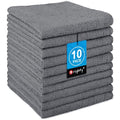 Orighty Wash Cloths, 10 Pack Face Towels, Soft Quick-Drying Washcloths, Multi-Purpose Microfiber Face Cloths for Bathroom, Gym, Spa, Hotel, Travel, 11.5"x11.5", Grey - color: Grey