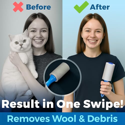 PetLovers Extra Sticky Lint Roller Ultimate Value Set 400 Sheets for Pet Hair Removal, Dog and Cat Lint Remover 4 Pack - size: 4 Pack